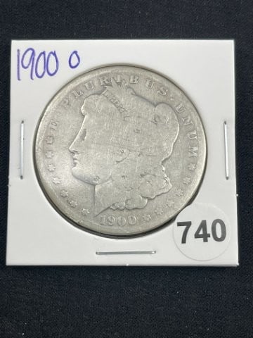1900 O Morgan Silver Dollar Coin: KEY WORDS: INDIAN ARTIFACT ARTIFACTS ARROWHEAD ARROWHEADS NATIVE AMERICAN MISSISSIPPIAN QUAPAW CADDO POTTERY COINS MORGAN DOLLAR PEACE DOLLAR SILVER COINS Arkansas. Now taking in consignments for pre-