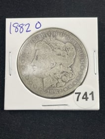 1882 O Morgan Silver Dollar Coin