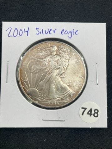 2004 Silver Eagle Coin (1 of 2)