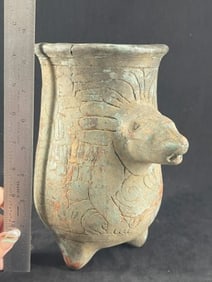 Pre-Columbian Pottery Vessel with slight damage Indian Artifact Arrowhead