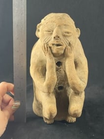 Pre-Columbian Pottery Statue Human Effigy Indian Artifact Arrowhead