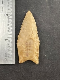 Dalton Indian Artifact Arrowhead