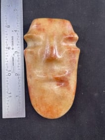 Quartz Face Effigy Indian Artifact Arrowhead