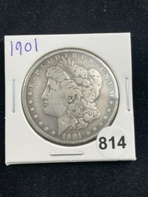 1901 Morgan Silver Dollar Coin