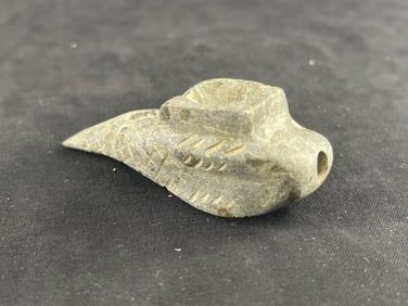 Stone Fish Effigy Pipe Indian Artifact Arrowhead