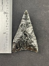 Obsidian Point Indian Artifact Arrowhead