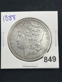 1888 Morgan Silver Dollar Coin