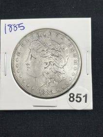 1885 Morgan Silver Dollar Coin