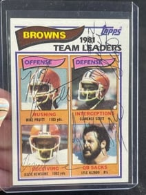 Pruitt, Scott, Newsome, Alzado Hand Signed Authentic Autograph