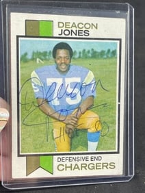 Deacon Jones Hand Signed Authentic Autograph