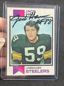 Jack Ham Hand Signed Authentic Autograph