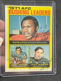 Little, Csonka, Hubbard Hand Signed Authentic Autograph