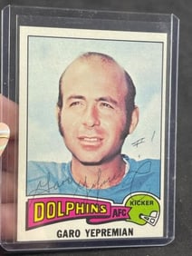 Garo Yepremian Hand Signed Authentic Autograph
