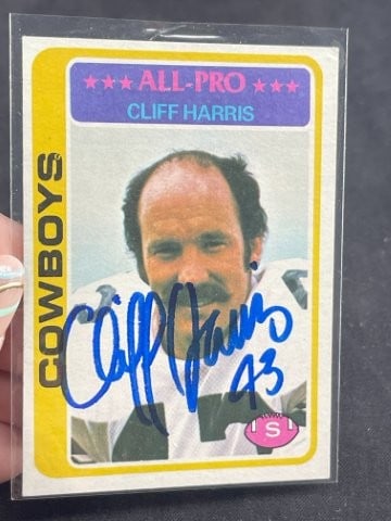 Cliff Harris Hand Signed Authentic Autograph (1 of 2)