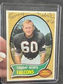 Tommy Nobis Hand Signed Authentic Autograph