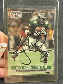 Keith Jackson Hand Signed Authentic Autograph