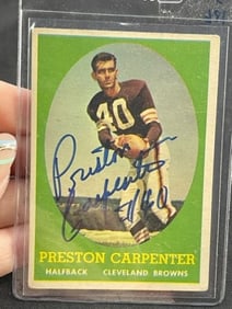 Preston Carpenter Hand Signed Authentic Autograph