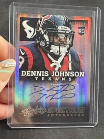 Dennis Johnson Hand Signed Authentic Autograph