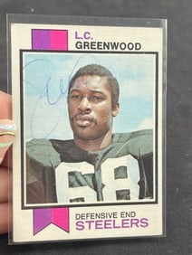 L.C. Greenwood Hand Signed Authentic Autograph