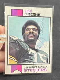 Joe Greene Hand Signed Authentic Autograph