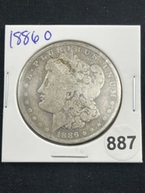 1886 O Morgan Silver Dollar Coin