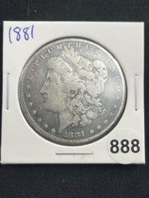 1881 Morgan Silver Dollar Coin