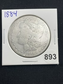 1884 Morgan Silver Dollar Coin