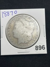 1887 O Morgan Silver Dollar Coin