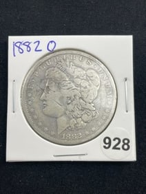 1882 O Morgan Silver Dollar Coin