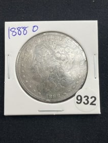 1888 O Morgan Silver Dollar Coin