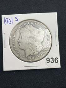 1901 S Morgan Silver Dollar Coin