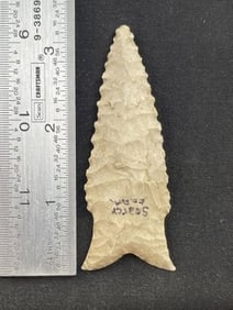 Dalton Indian Artifact Arrowhead