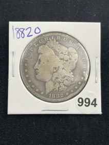 1882 O Morgan Silver Dollar Coin