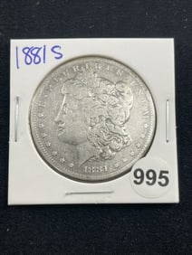 1881 S Morgan Silver Dollar Coin