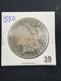 1880 Morgan Silver Dollar Coin