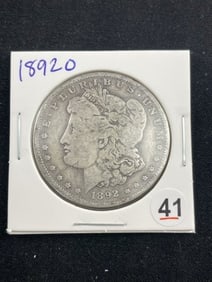 1892 O Morgan Silver Dollar Coin
