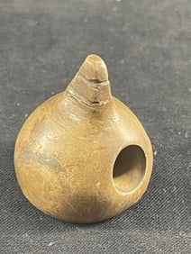 Miniature Bannerstone Cone Indian Artifact Arrowhead