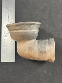 Pottery Pipe Indian Artifact Arrowhead