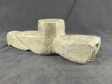 Owl Effigy Stone Pipe Indian Artifact Arrowhead