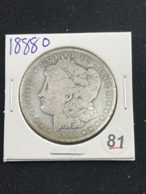 1888 O Morgan Silver Dollar Coin