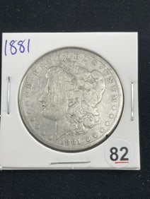 1881 Morgan Silver Dollar Coin