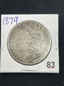 1879 Morgan Silver Dollar Coin