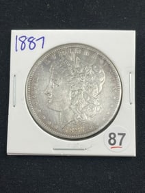 1887 Morgan Silver Dollar Coin
