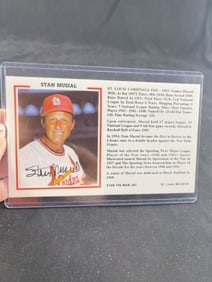 Stan Musuial Hand Signed Authentic Autograph