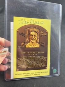 Stan Musuial Hand Signed Authentic Autograph