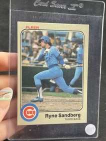 Ryne Sandberg Fleer Rookie Baseball Card