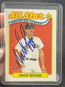 Wade Boggs Hand Signed Authentic Autograph