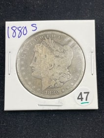 1880 S Morgan Silver Dollar Coin