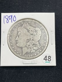 1890 Morgan Silver Dollar Coin