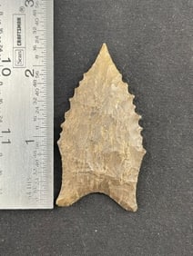 2 & 1/2" Dalton Indian Artifact Arrowhead